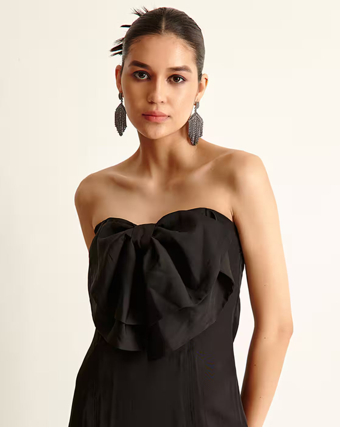 Dress with Bow Accent