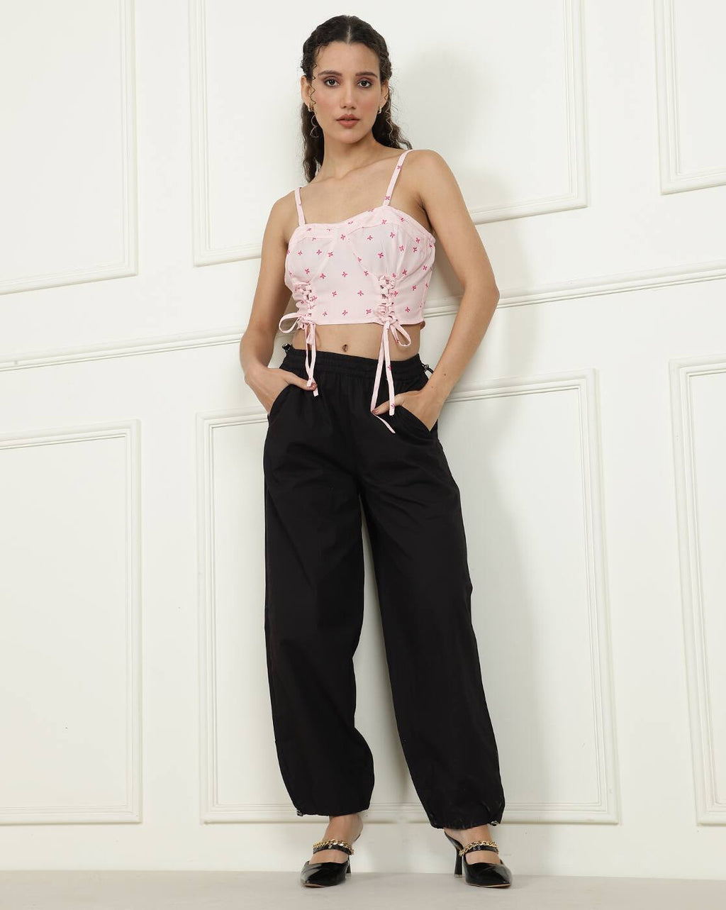 Dressbees Cute Square Neck Sleeveless Floral Print Fitted Tank Top