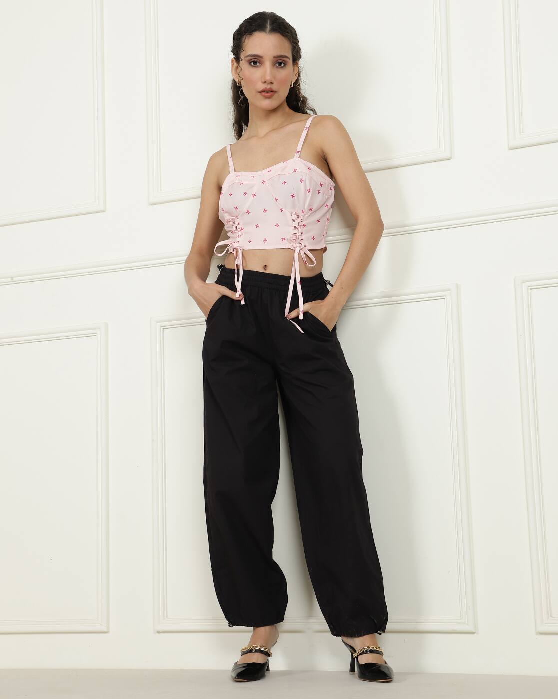 Cute Square Neck Sleeveless Floral Print Fitted Tank Top