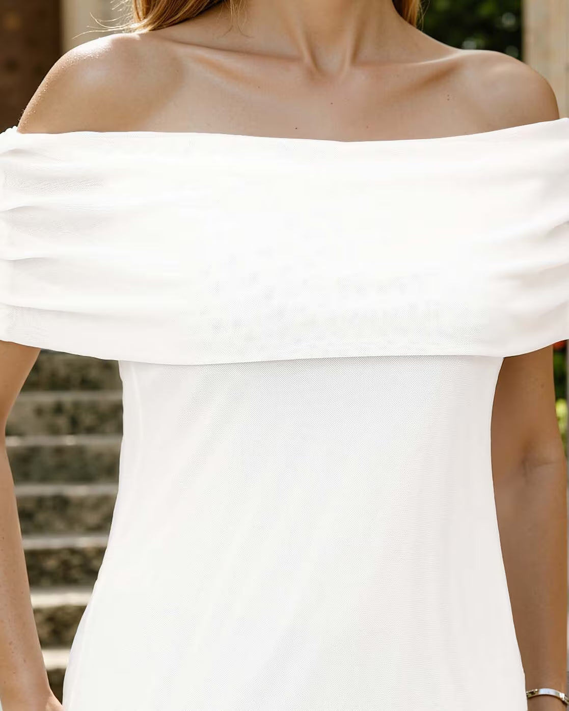 Dressbees Elegant Off Shoulder Overlay Ruched Maxi Sheath Dress