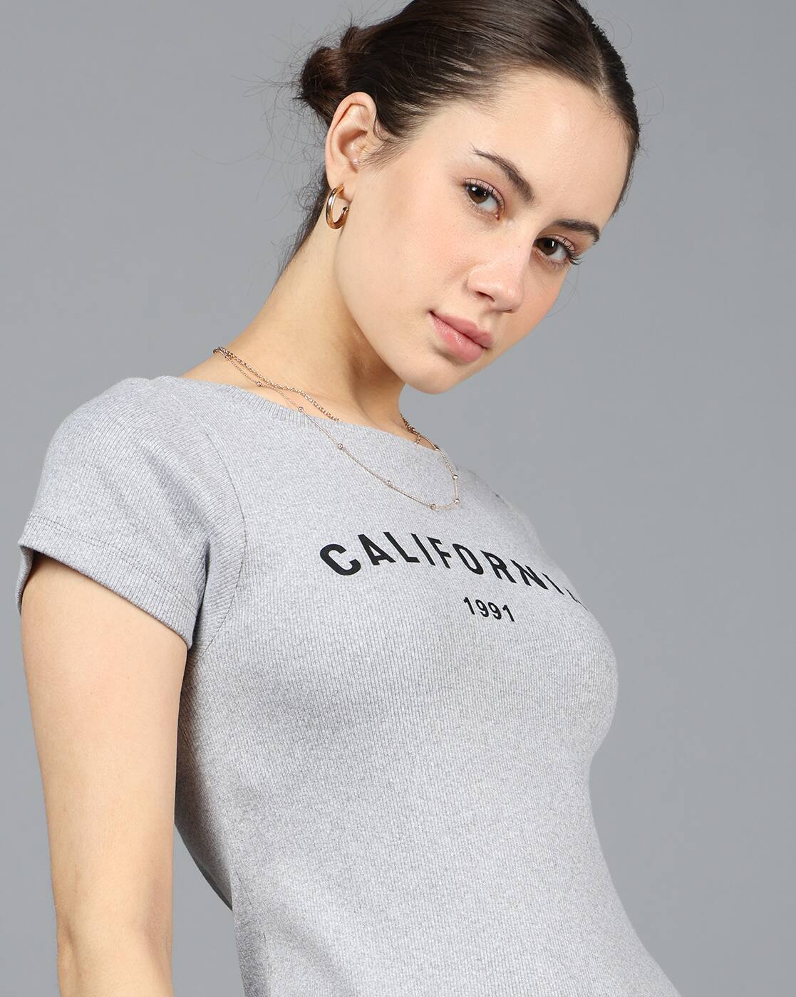 Short Sleeve Typographic Print Mini Tshirt Dress