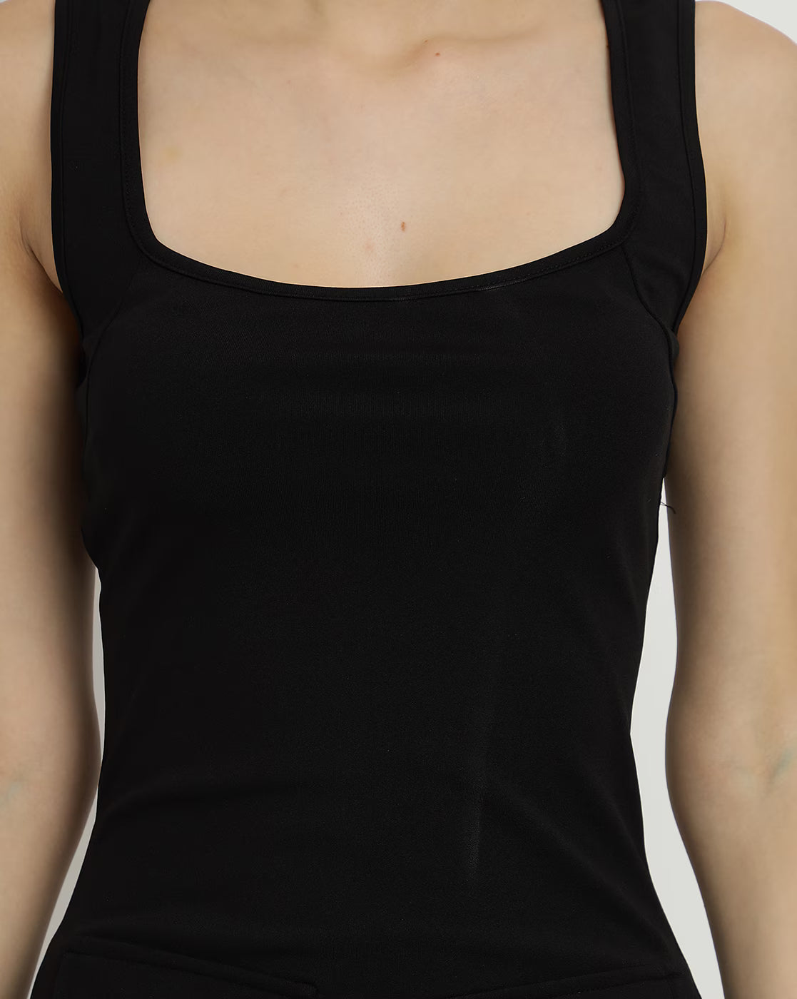 Party Square Neck Back Lace-Up Sheath Mini Dress | S