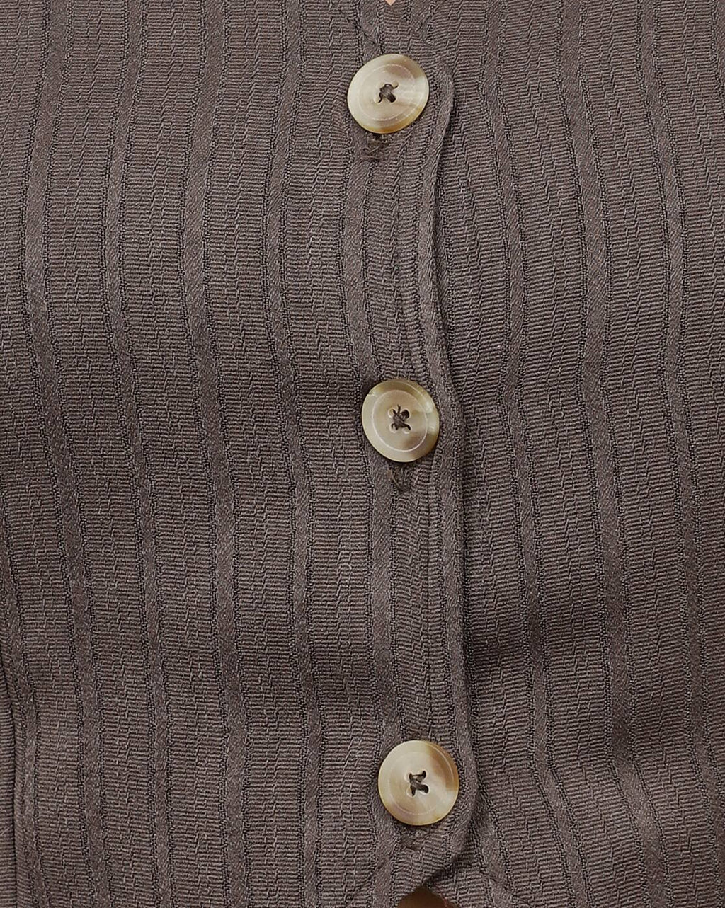 Sleeveless Textured Crop Waistcoat with Shorts