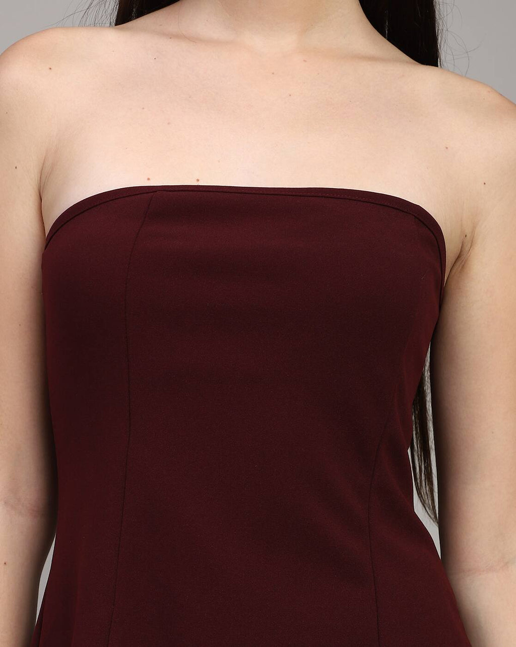 Party Strapless Side Panelled Mini A-Line Dress