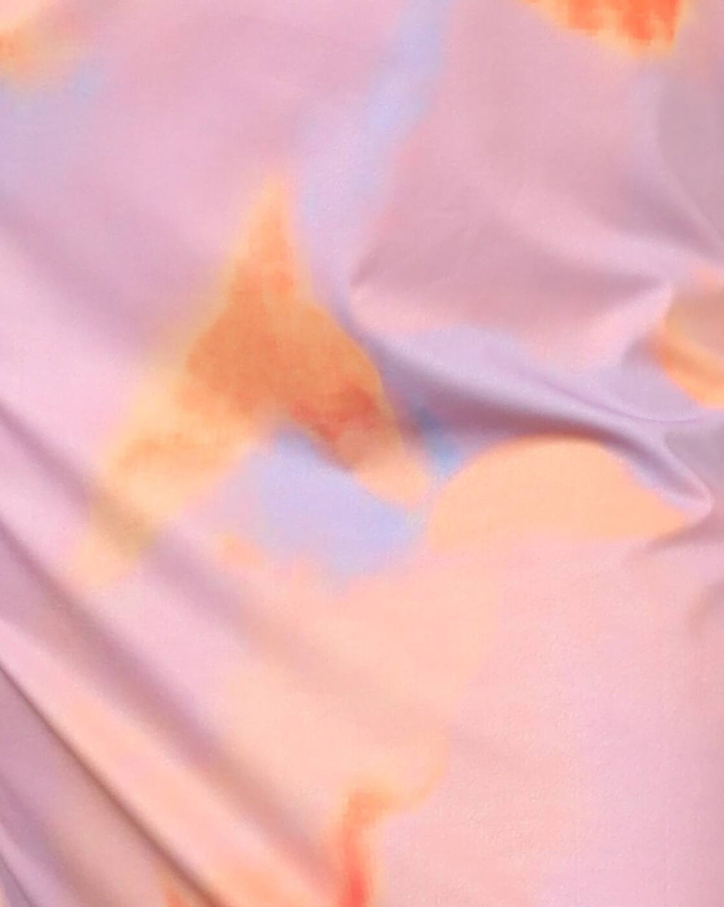 One Shoulder Tie and Dye Print Maxi Sheath Dress