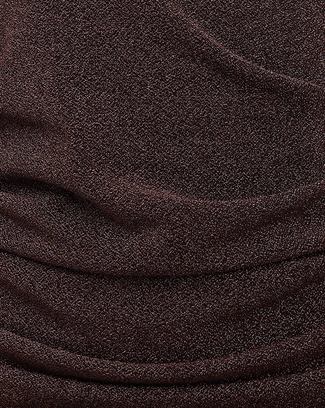 Dressbees Party Strapless Ruched Shimmer Mini Bodycon Dress