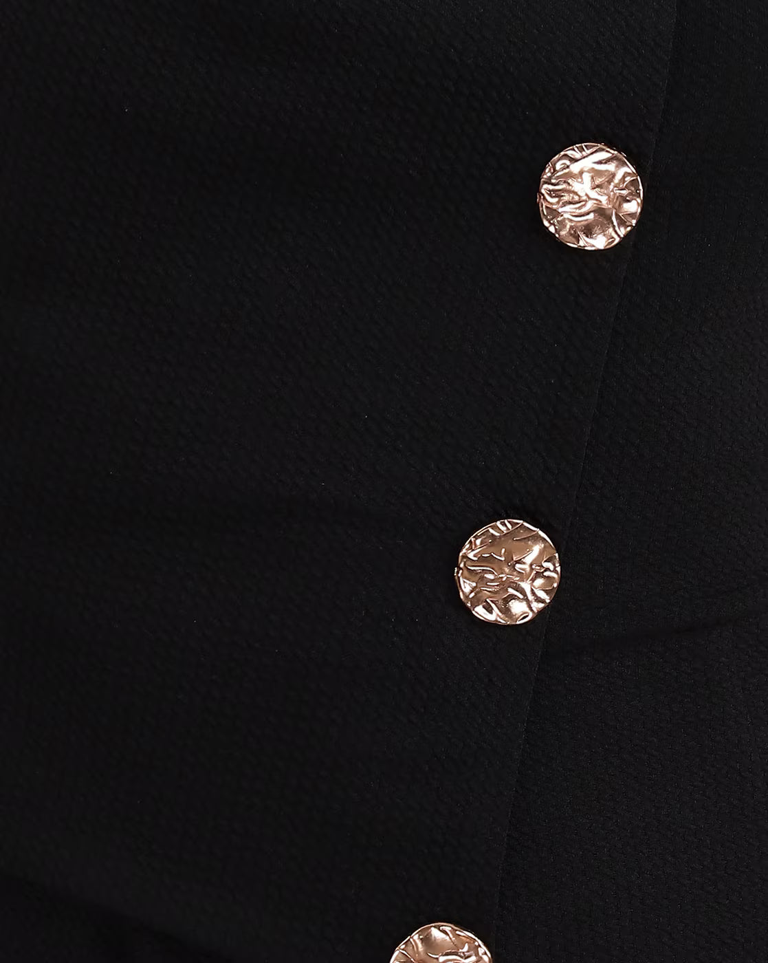 trapless Overlay Button Detail Textured Playsuit