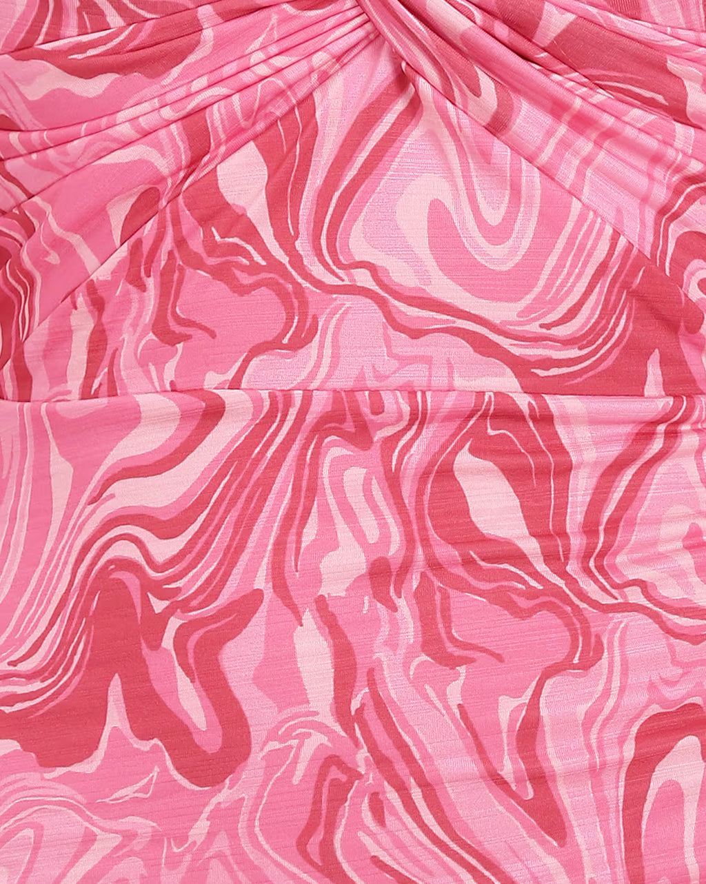 Dressbees Twisted Front Abstract Print Mini Bodycon Dress