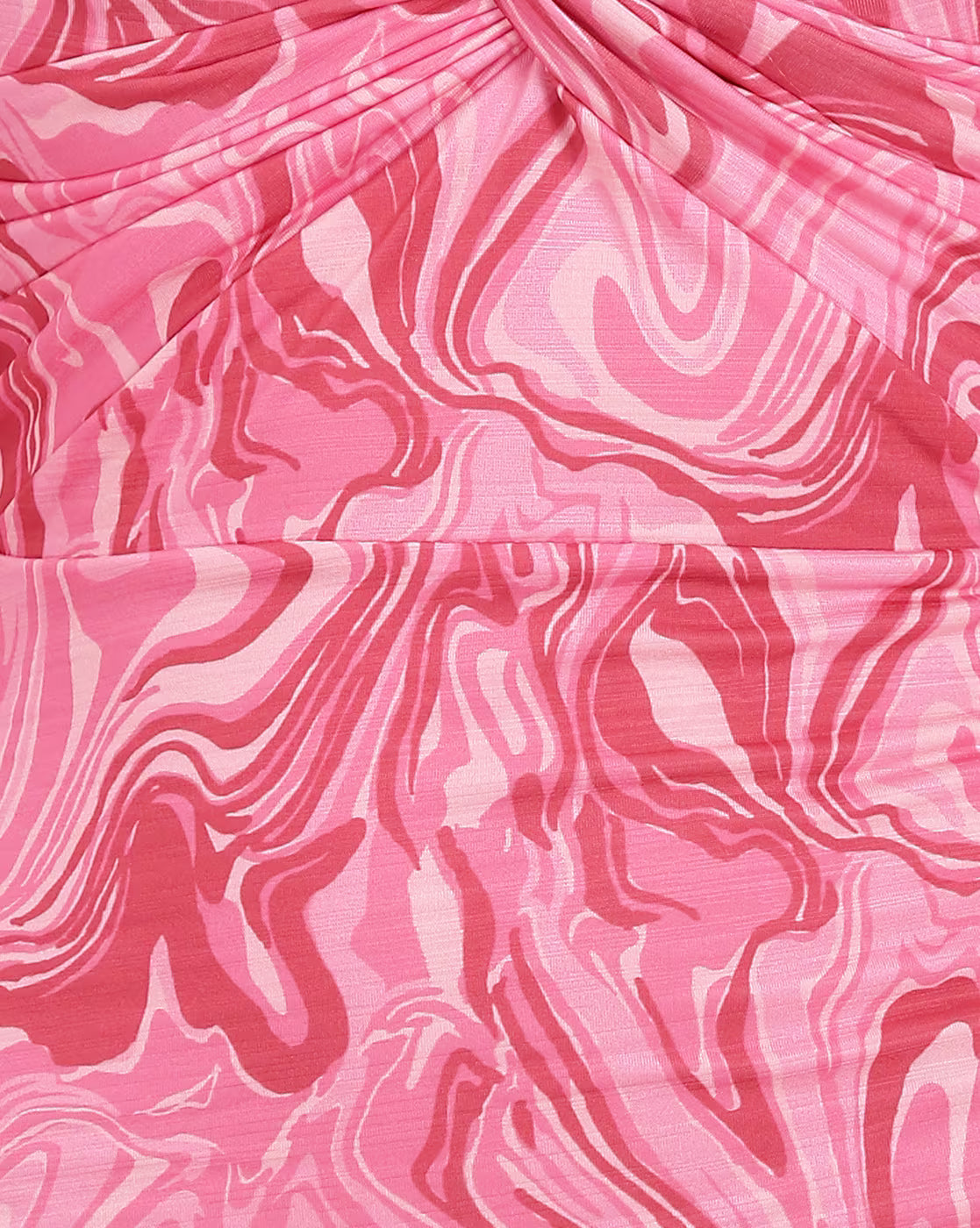 Dressbees Twisted Front Abstract Print Mini Bodycon Dress