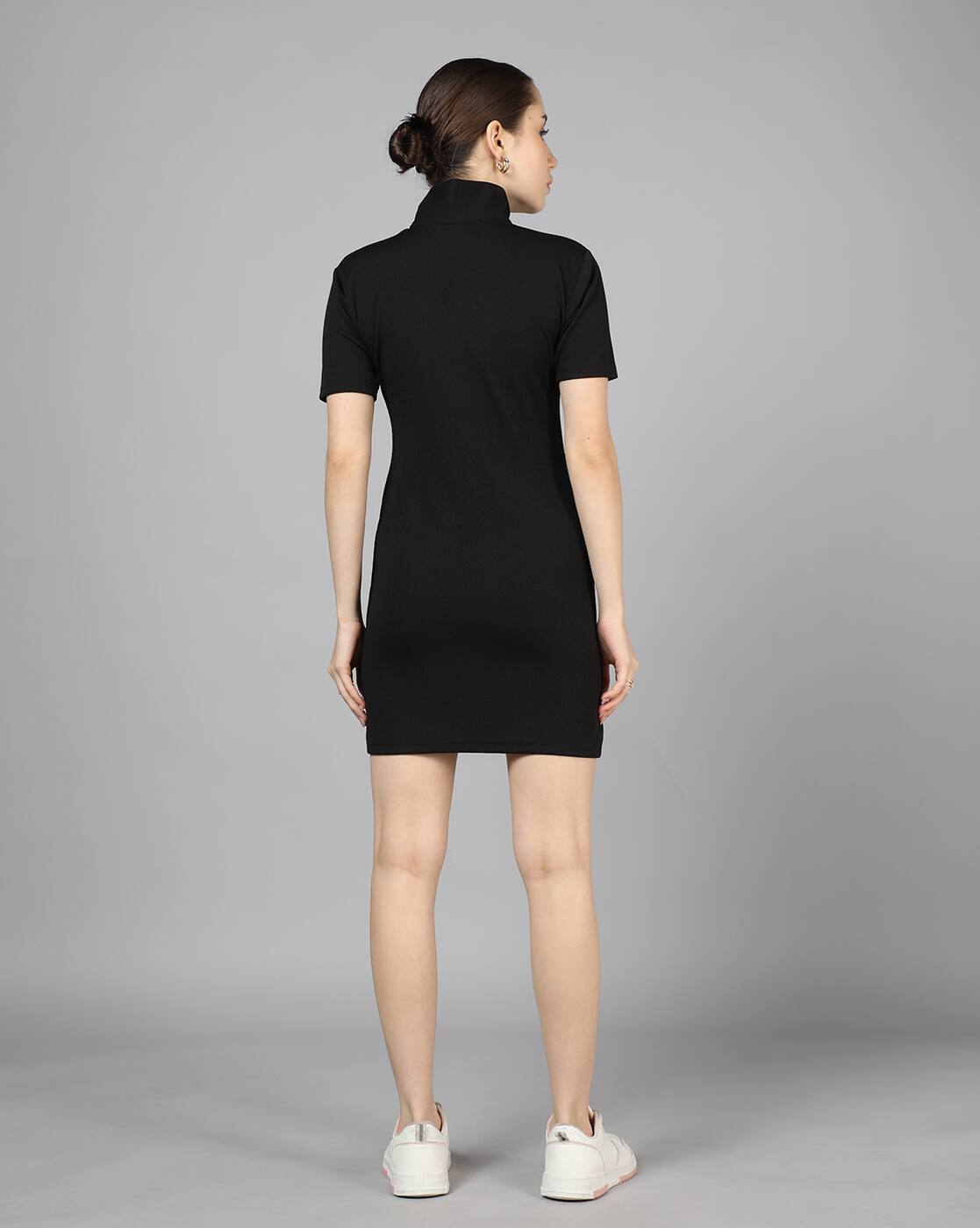 Short Sleeve Ribbed Mini Bodycon Tshirt Dress
