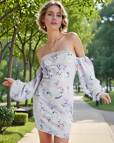 Dressbees Print Bodycon Dress