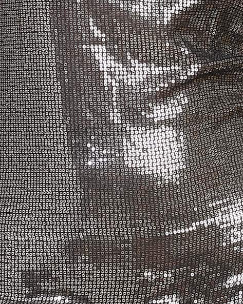 Dressbees Halter Neck metallic sequined Mini Dress