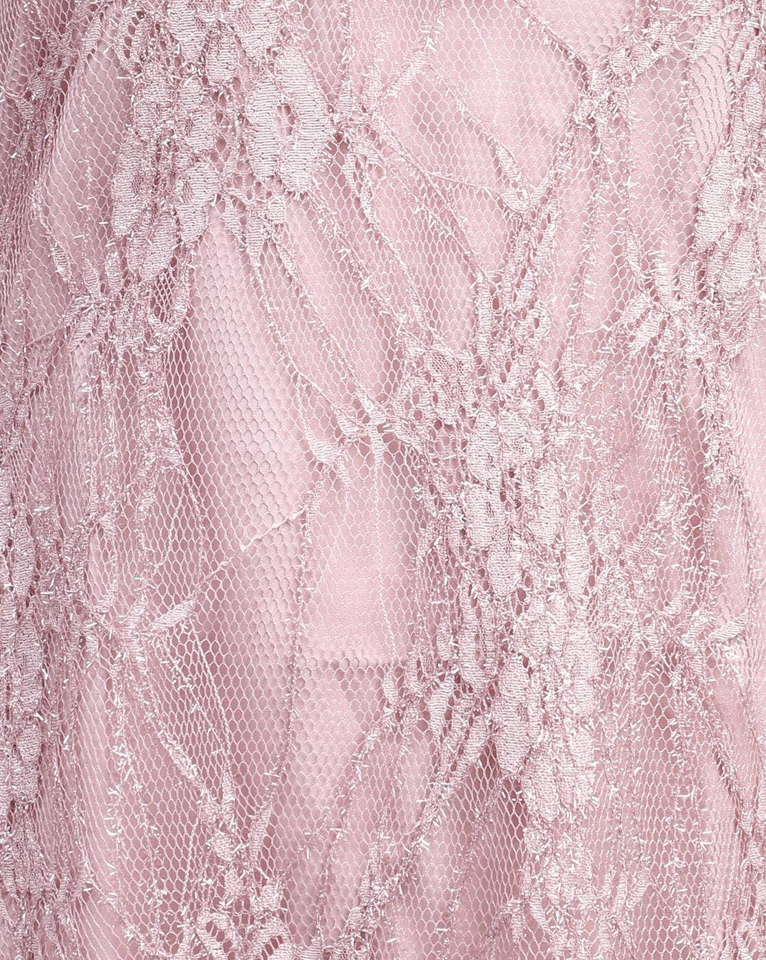 Dressbees Party Spaghetti Strap Shimmer Lace Mini Sheath Dress